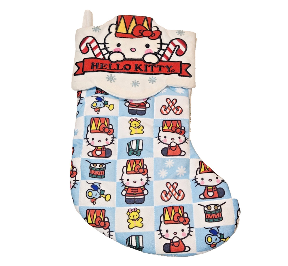Hello Kitty Nutcracker Toy Soldier Christmas Stocking 2013 Sanrio